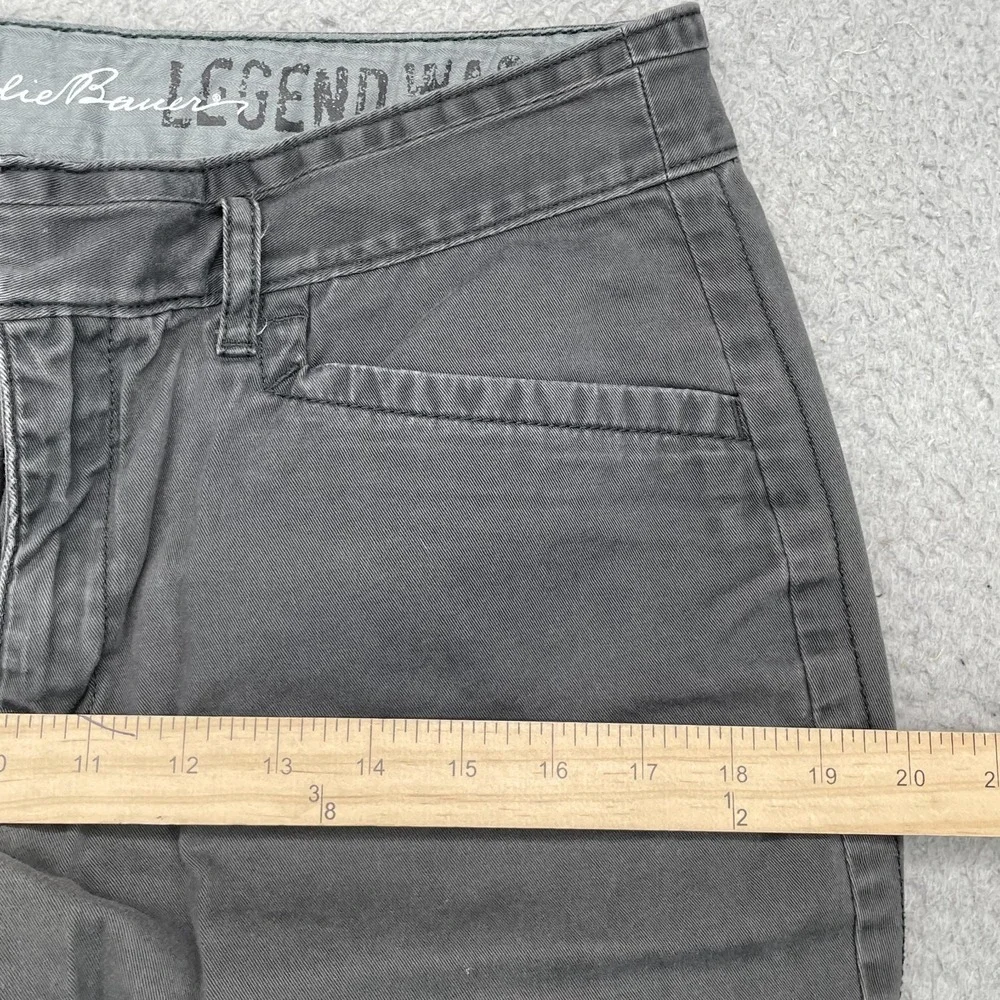 Eddie Bauer Capri Pants Women 8 Gray Baggy Gorpcore Hike Academia Y2k Preppy 90s